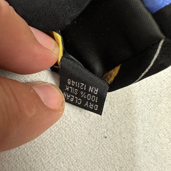 J Garcia Butterfly Study Special Silk Tie Black Gold Blue Artist Proof No 7 - Picture 4 of 6